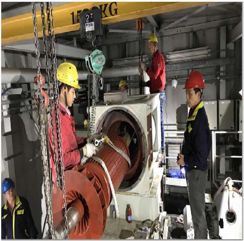 某電廠1000KW燃機(jī)啟動電機(jī)大修