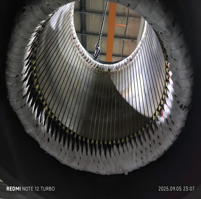 某鋼廠佳木斯電機更換線圈